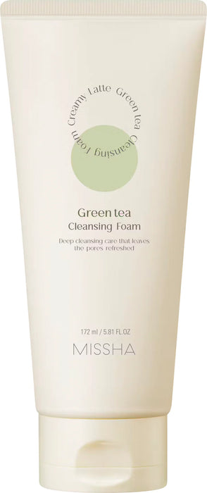 Почистваща пяна Creamy Latte със зелен чай, 172 ml