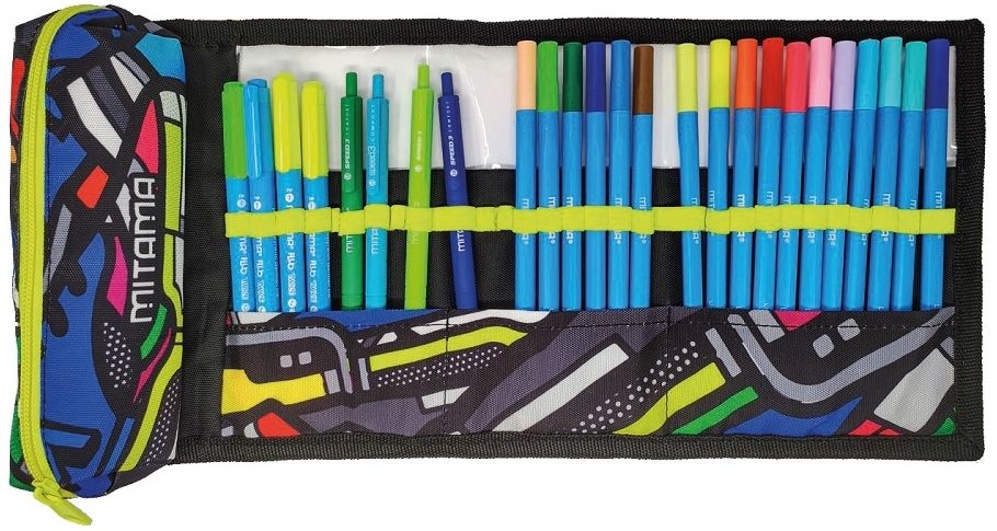 Несесер с пособия Mitama 2 in 1 Writing Roll - Навиващ се, асортимент