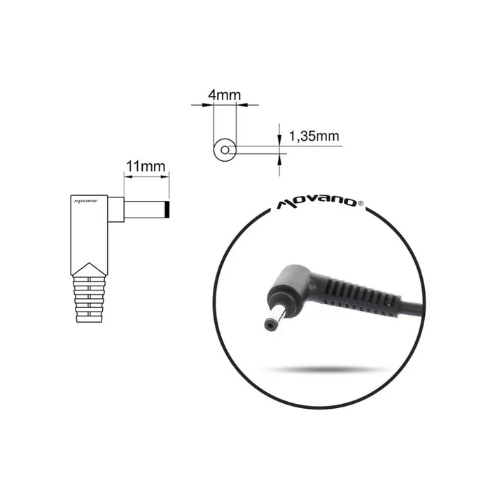 Mitsu 19v 2.37a (4.0x1.35) зарядно / захранване - Asus