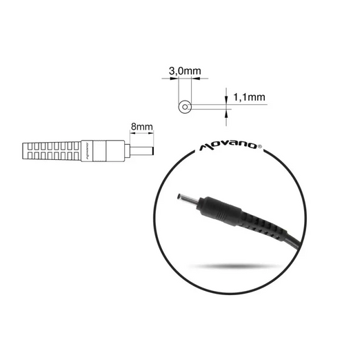 Mitsu 19v 3.42a (3.0x1.1) зарядно / захранване - acer