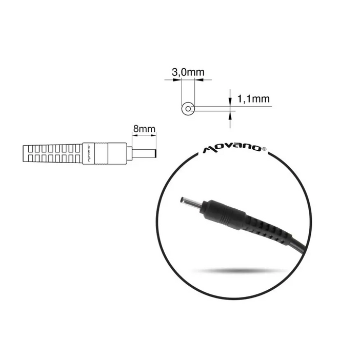 Mitsu 19v 3.42a (3.0x1.1) зарядно / захранване - acer
