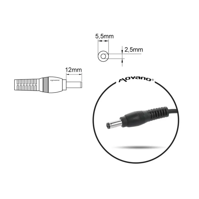mitsu зарядно / захранване 19v 3.42a (5.5x2.5) - asus