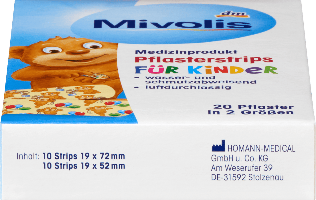 Детски пластири, 20 бр