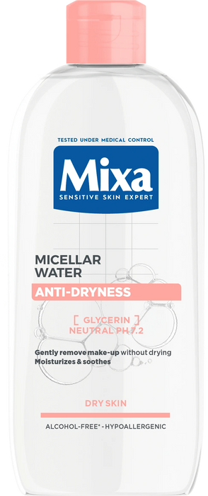 Мицеларна вода за чувствителна и суха кожа Anti-dryness, 400 ml