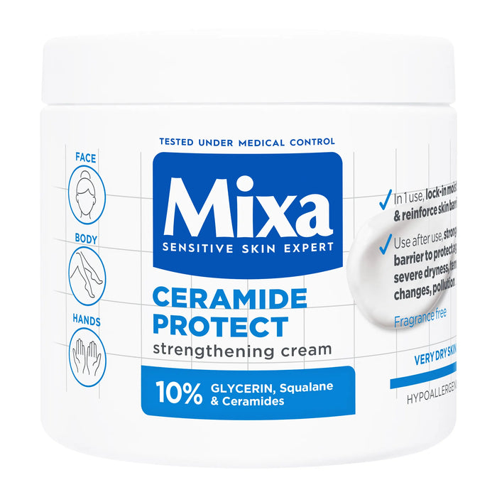 Регенериращ крем за тяло за чувствителна кожа Ceramide Protect, 400 ml