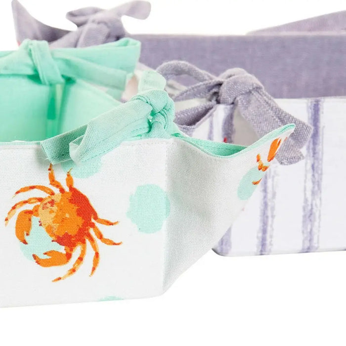 Многофункционална Кошница DKD Home Decor Памук 34 x 34 x 34