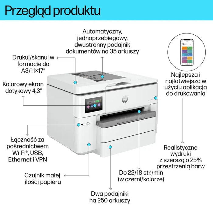 Многофункционална машина HP OfficeJet Pro 9730e