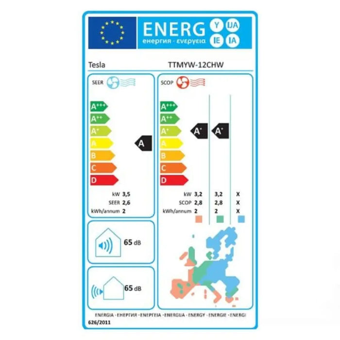 Мобилен климатик TESLA TTMYW12CHW 12000 BTU