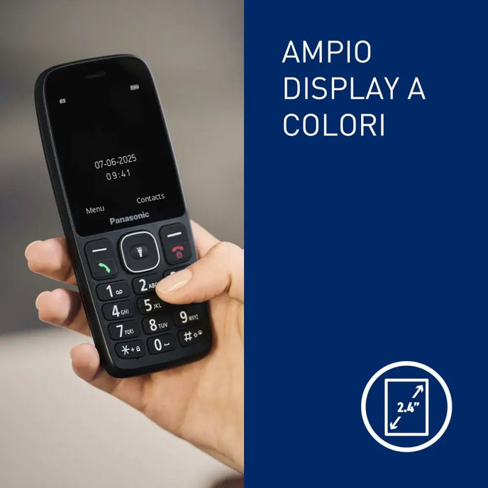 Мобилен телефон за по-възрастни хора Panasonic KX-TF400EXB