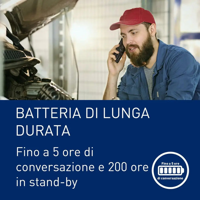 Мобилен телефон за по-възрастни хора Panasonic KX-TF400EXB
