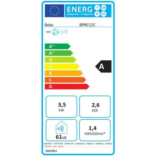Мобилен климатик и обезвлажнител Beko BPN112C