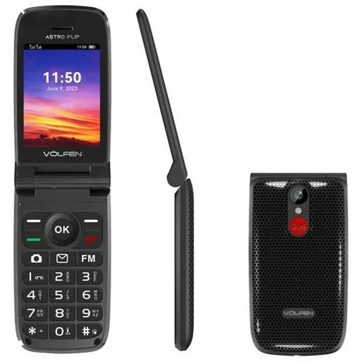 Мобилен телефон Volfen ASTRO FLIP 2,8’’ 32 GB Черен