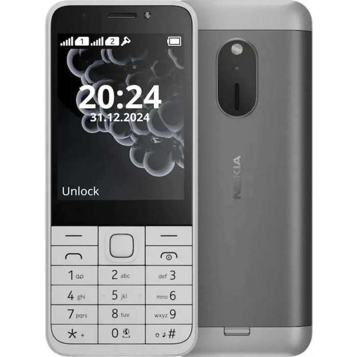 Мобилен телефон Nokia 230 Dual Sim 2025 White
