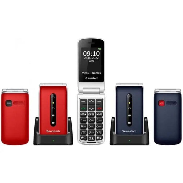 Мобилен телефон за по-възрастни хора Sunstech CELT18RD