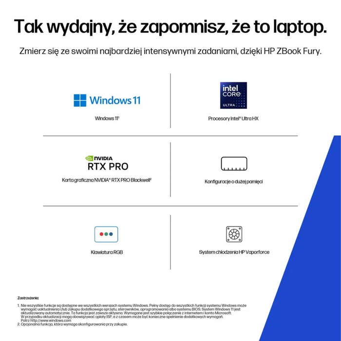 Мобилна работна станция HP ZBook Fury G1i Intel Core Ultra