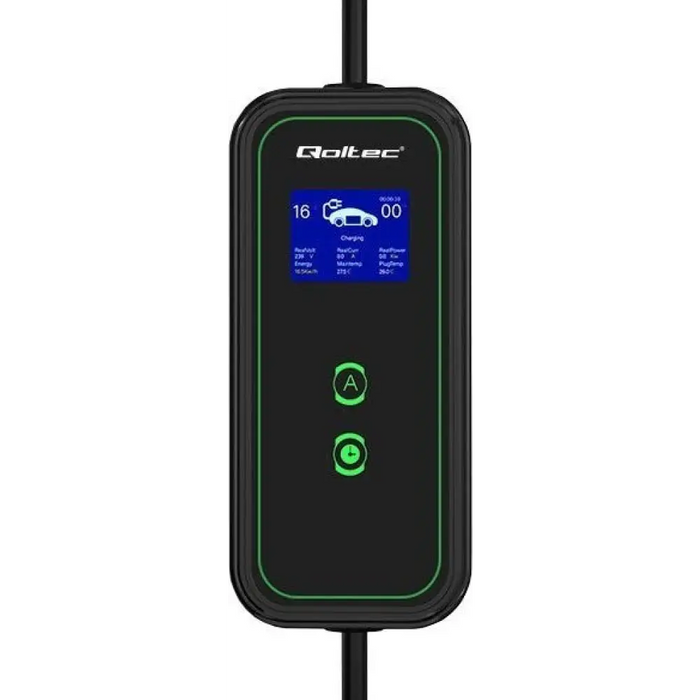 Мобилно зарядно за електрически автомобили Qoltec 2-в-1 Тип