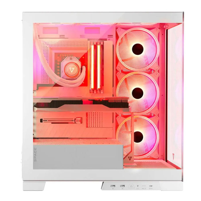 Modecom Volcano SPACE APEX ARGB MIDI Midi Tower White