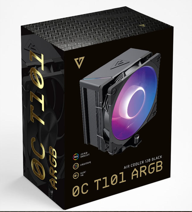 MODECOM Volcano 0C T101 ARGB охладител за процесор 12 см Черен