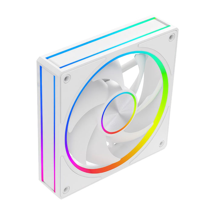 Вентилатор MODECOM VOLCANO LOOP 120 ARGB, бял