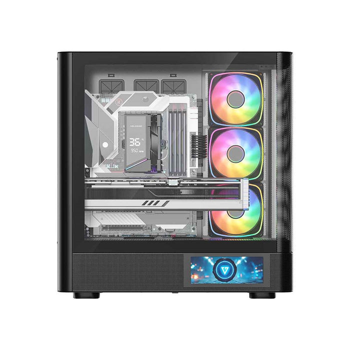 Микрофон MODECOM Volcano AQ400 ARGB, Midi, черен