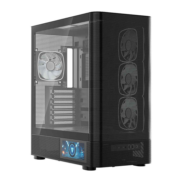 Микрофон MODECOM Volcano AQ400 ARGB, Midi, черен