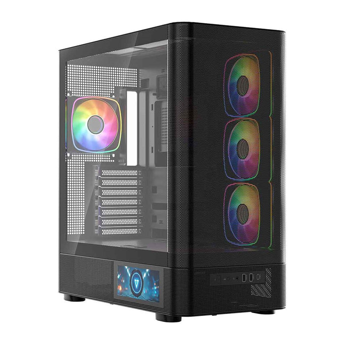 Микрофон MODECOM Volcano AQ400 ARGB, Midi, черен