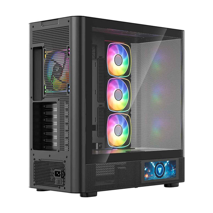 Микрофон MODECOM Volcano AQ400 ARGB, Midi, черен