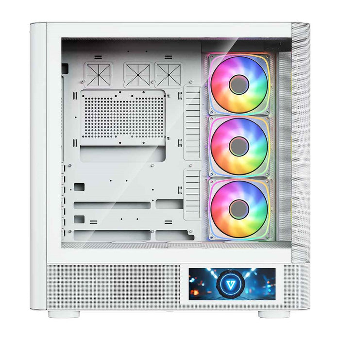 Микрофон MODECOM Volcano AQ400 ARGB, Midi, бял