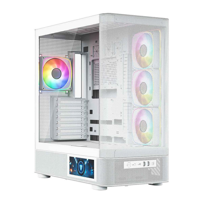 Микрофон MODECOM Volcano AQ400 ARGB, Midi, бял