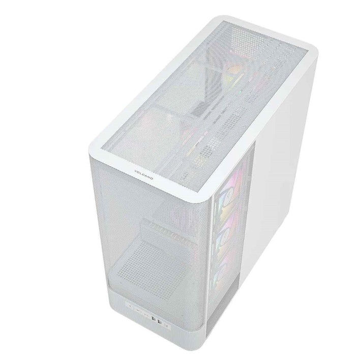Микрофон MODECOM Volcano AQ400 ARGB, Midi, бял