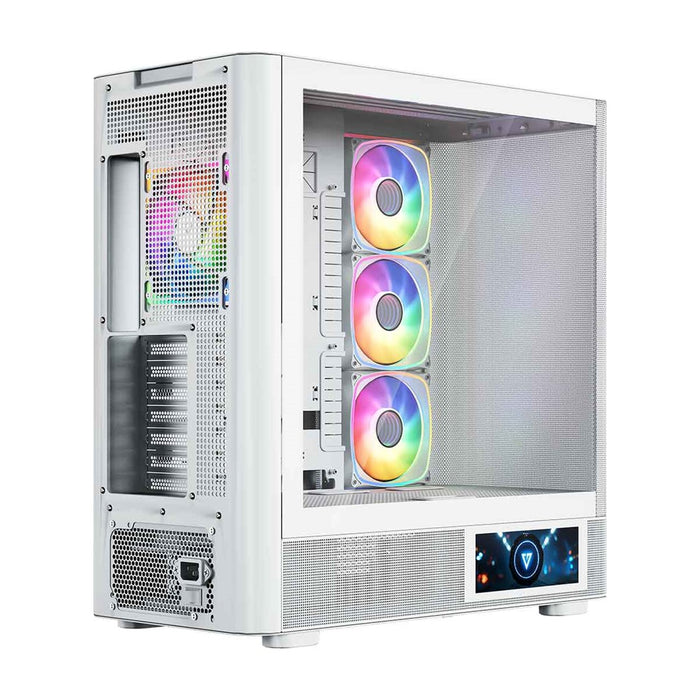 Микрофон MODECOM Volcano AQ400 ARGB, Midi, бял