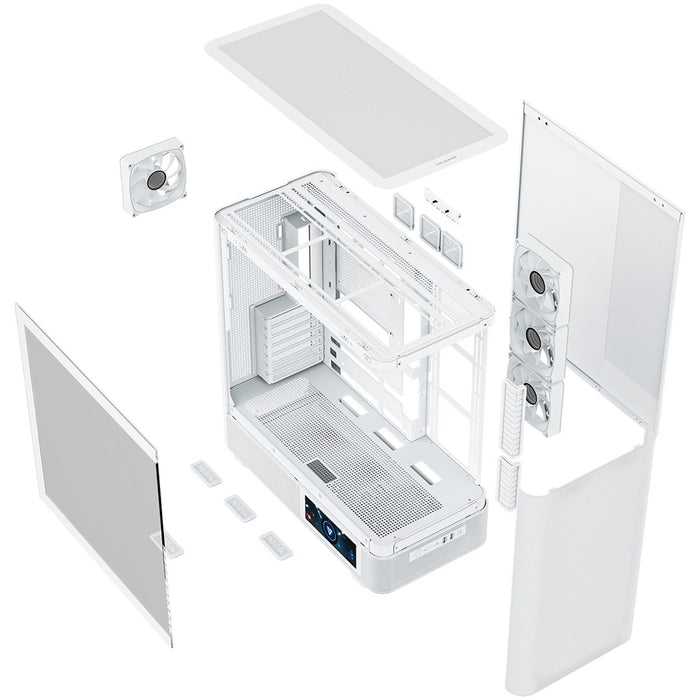 Микрофон MODECOM Volcano AQ400 ARGB, Midi, бял