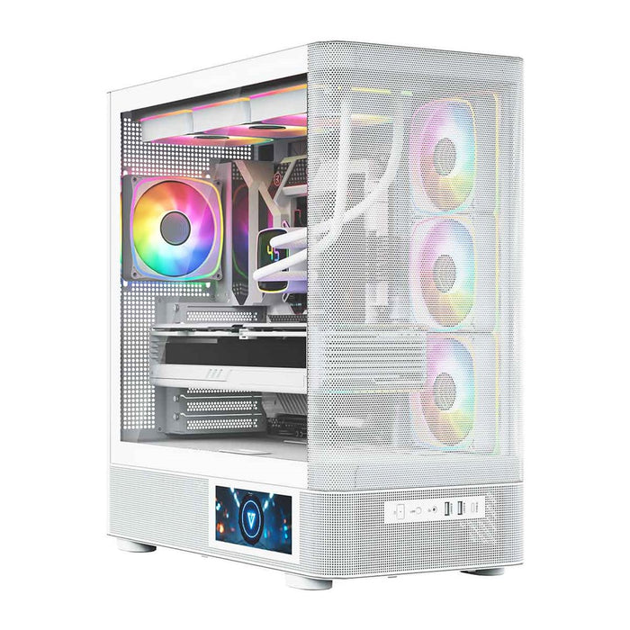 Микрофон MODECOM Volcano AQ400 ARGB, Midi, бял