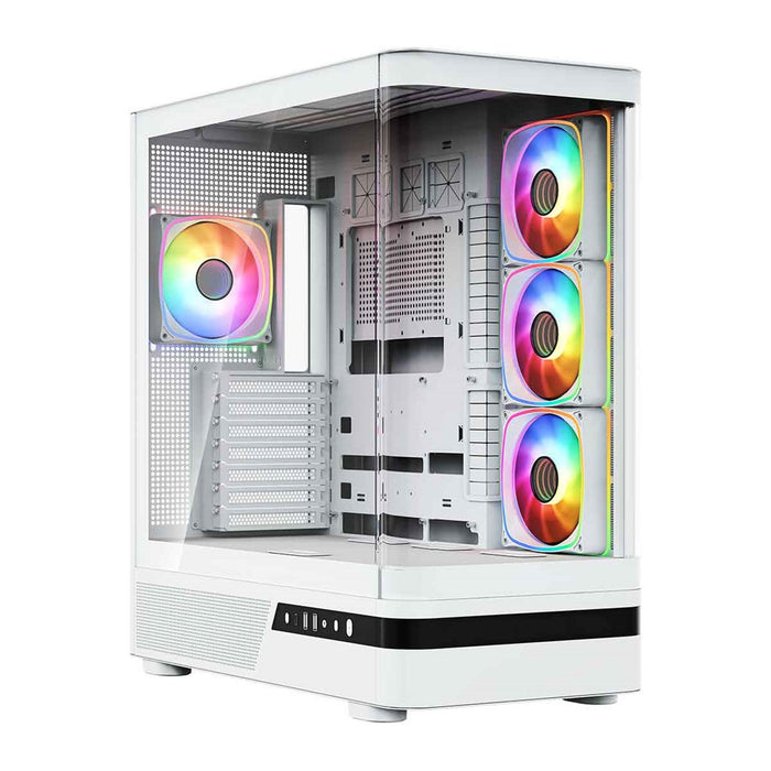 Микрофон MODECOM Volcano AQ100 ARGB, Midi, бял