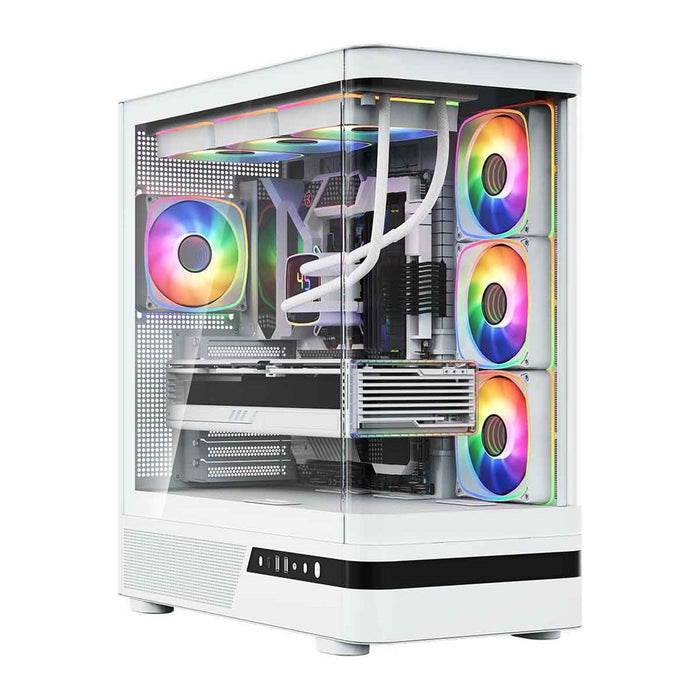 Микрофон MODECOM Volcano AQ100 ARGB, Midi, бял