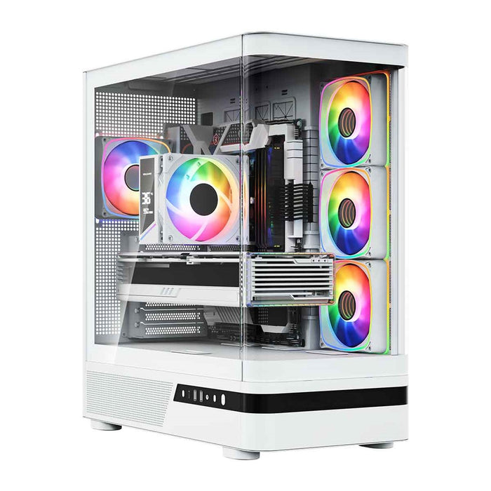 Микрофон MODECOM Volcano AQ100 ARGB, Midi, бял