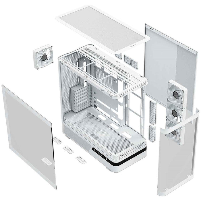 Микрофон MODECOM Volcano AQ100 ARGB, Midi, бял
