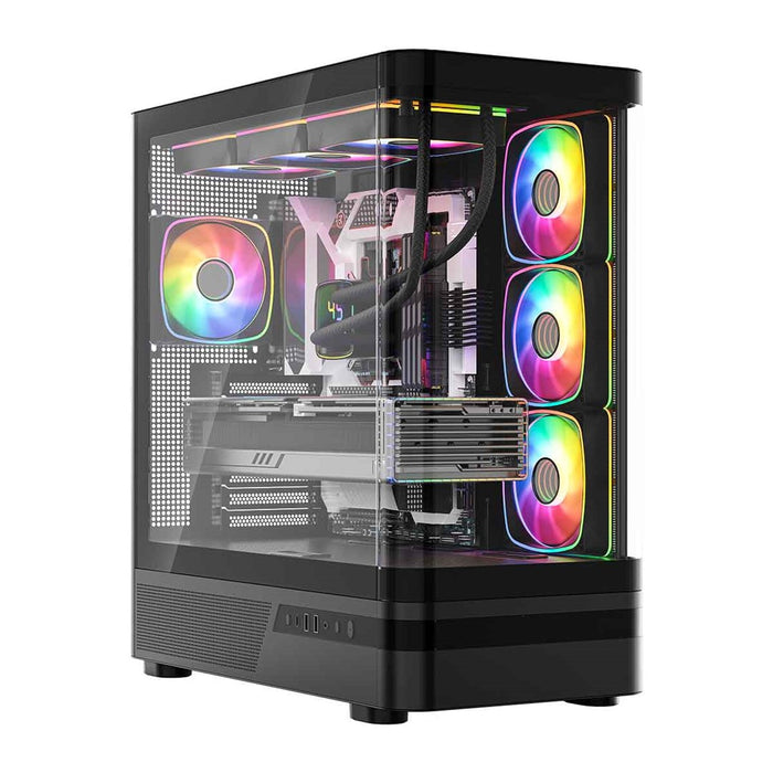 Микрофон MODECOM Volcano AQ100 ARGB, Midi, черен