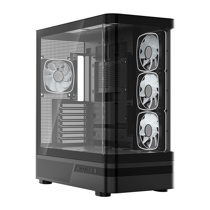 Микрофон MODECOM Volcano AQ100 ARGB, Midi, черен