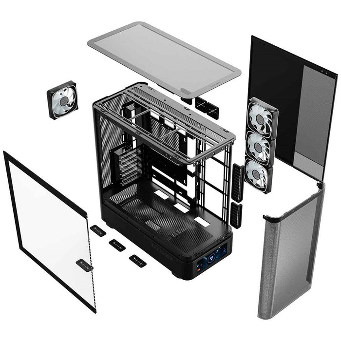 Микрофон MODECOM Volcano AQ500 ARGB, Midi, черен