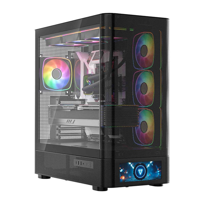 Микрофон MODECOM Volcano AQ500 ARGB, Midi, черен