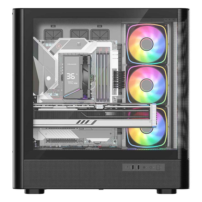 Микрофон MODECOM Volcano AQ500 ARGB, Midi, черен