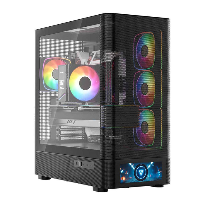 Микрофон MODECOM Volcano AQ500 ARGB, Midi, черен