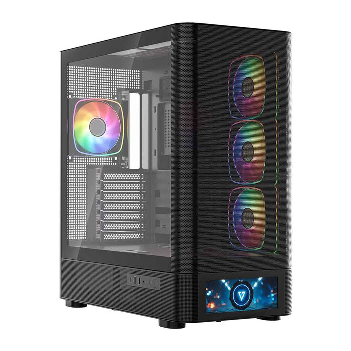 Микрофон MODECOM Volcano AQ500 ARGB, Midi, черен