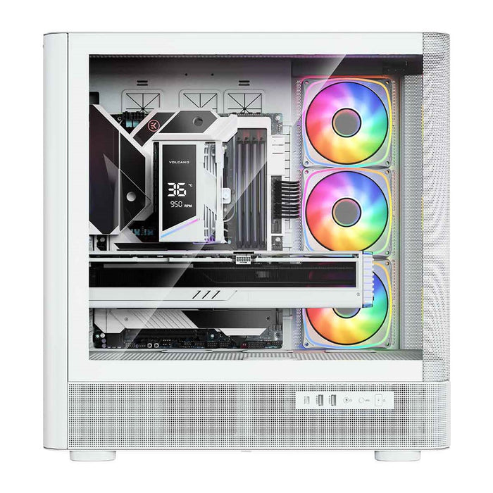 Микрофон MODECOM Volcano AQ500 ARGB, Midi, бял