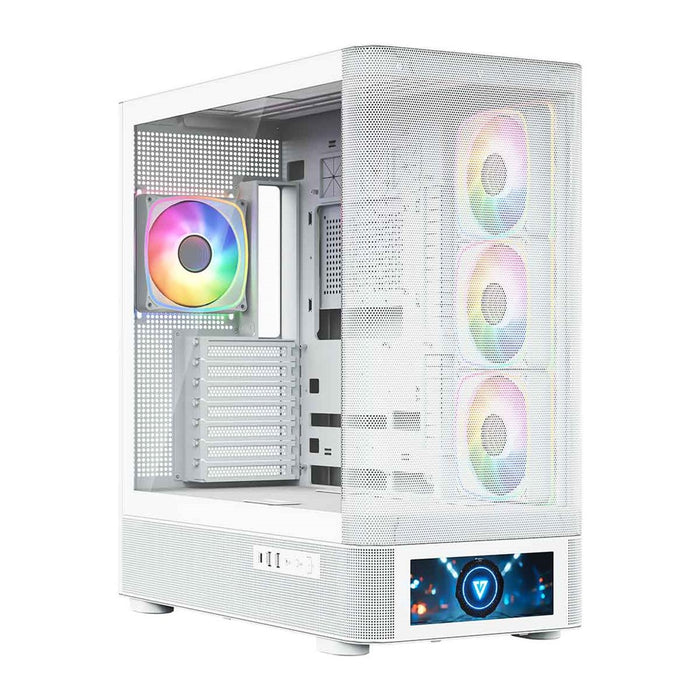 Микрофон MODECOM Volcano AQ500 ARGB, Midi, бял