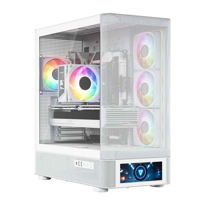 Микрофон MODECOM Volcano AQ500 ARGB, Midi, бял