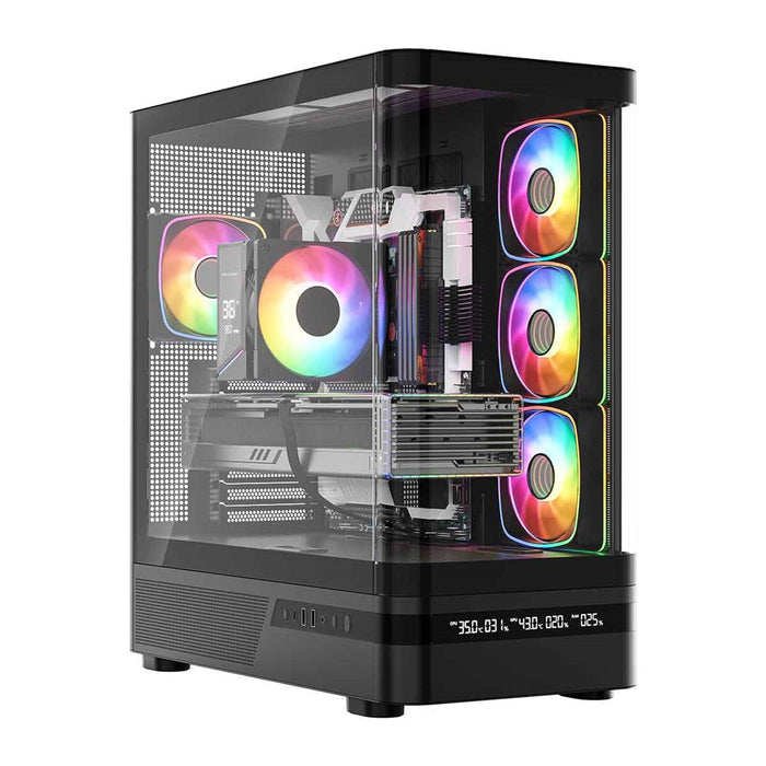 Микрофон MODECOM Volcano AQ200 ARGB, Midi, черен