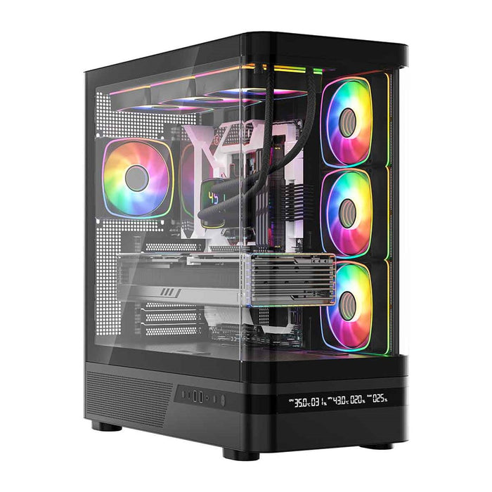 Микрофон MODECOM Volcano AQ200 ARGB, Midi, черен