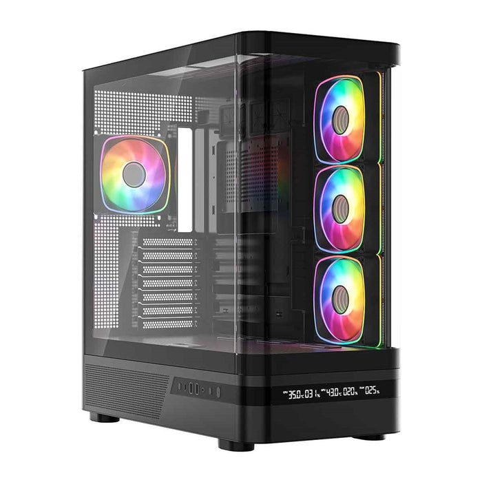 Микрофон MODECOM Volcano AQ200 ARGB, Midi, черен